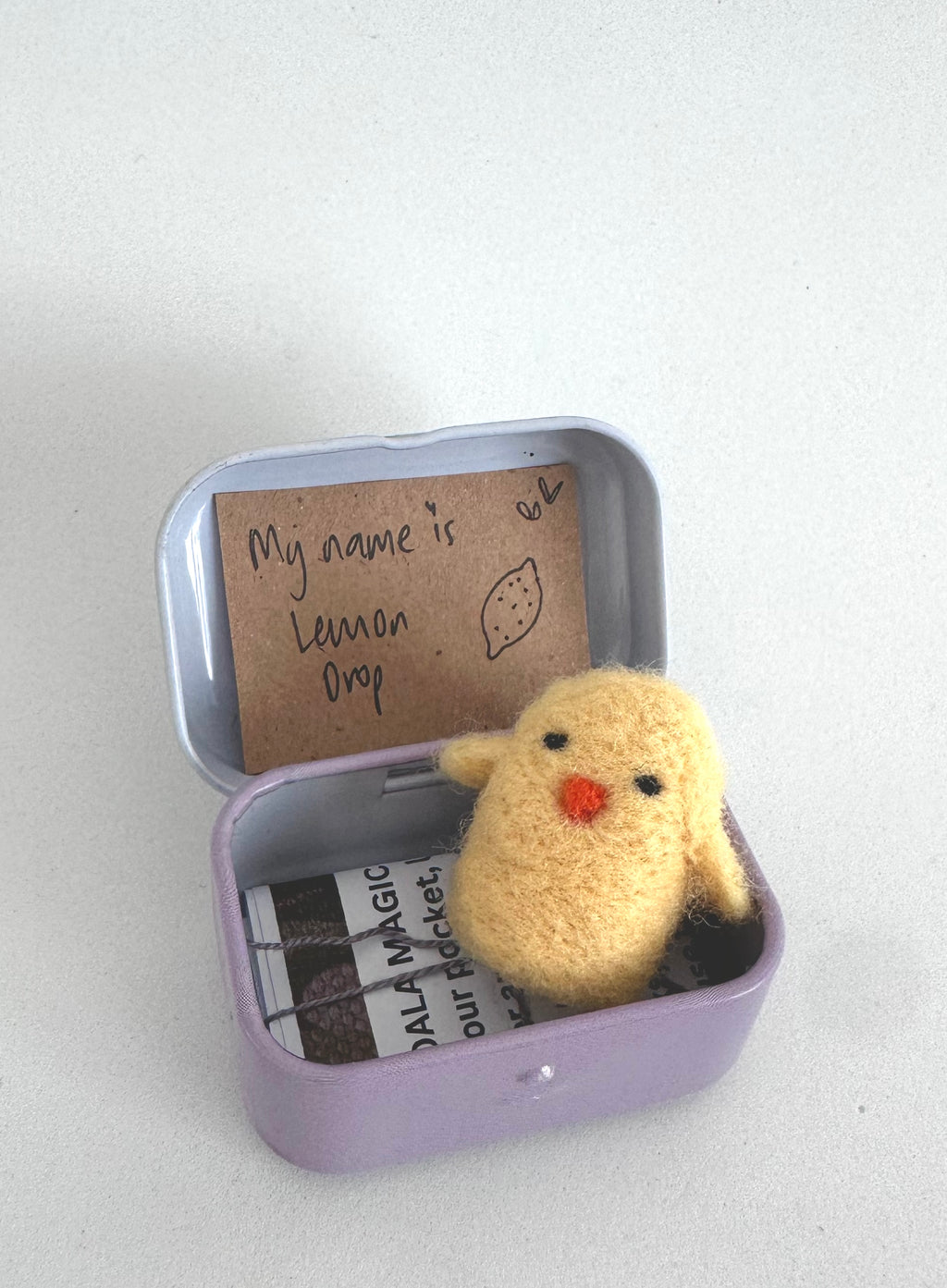 Felted Animal - Lemon Drop