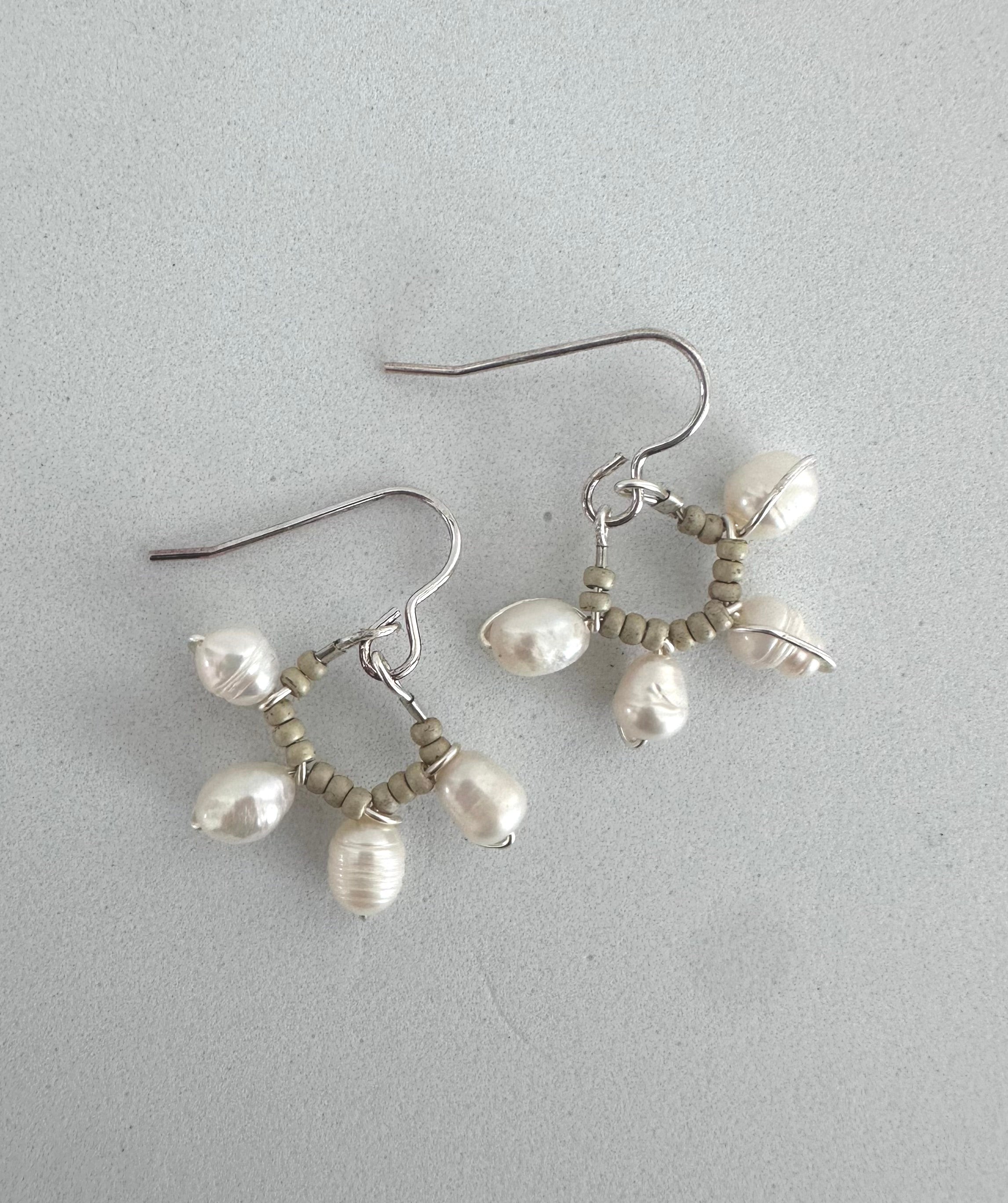 Bead Earrings #3 - made in Waiuku