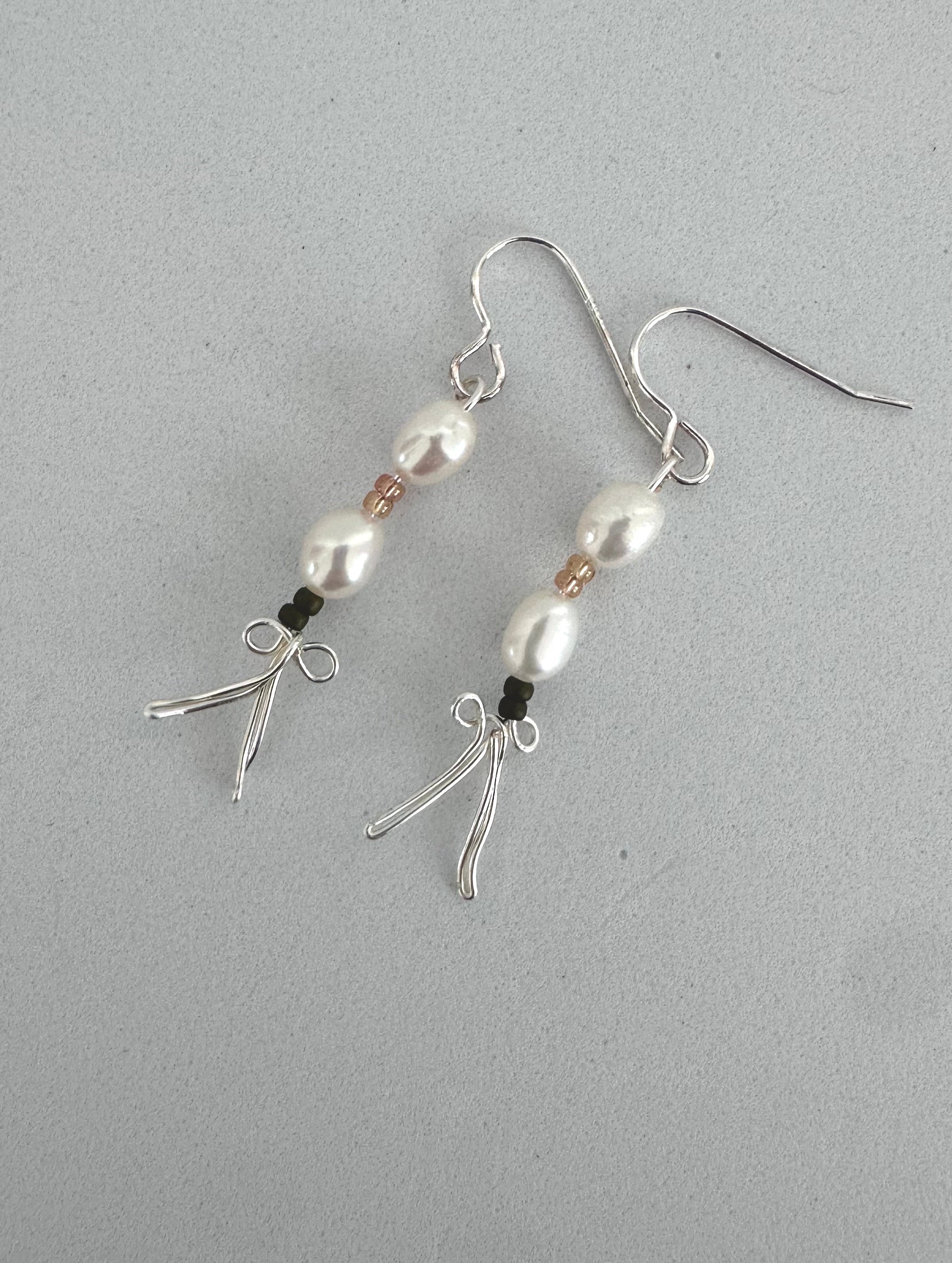 Bead Earrings #2 - made in Waiuku