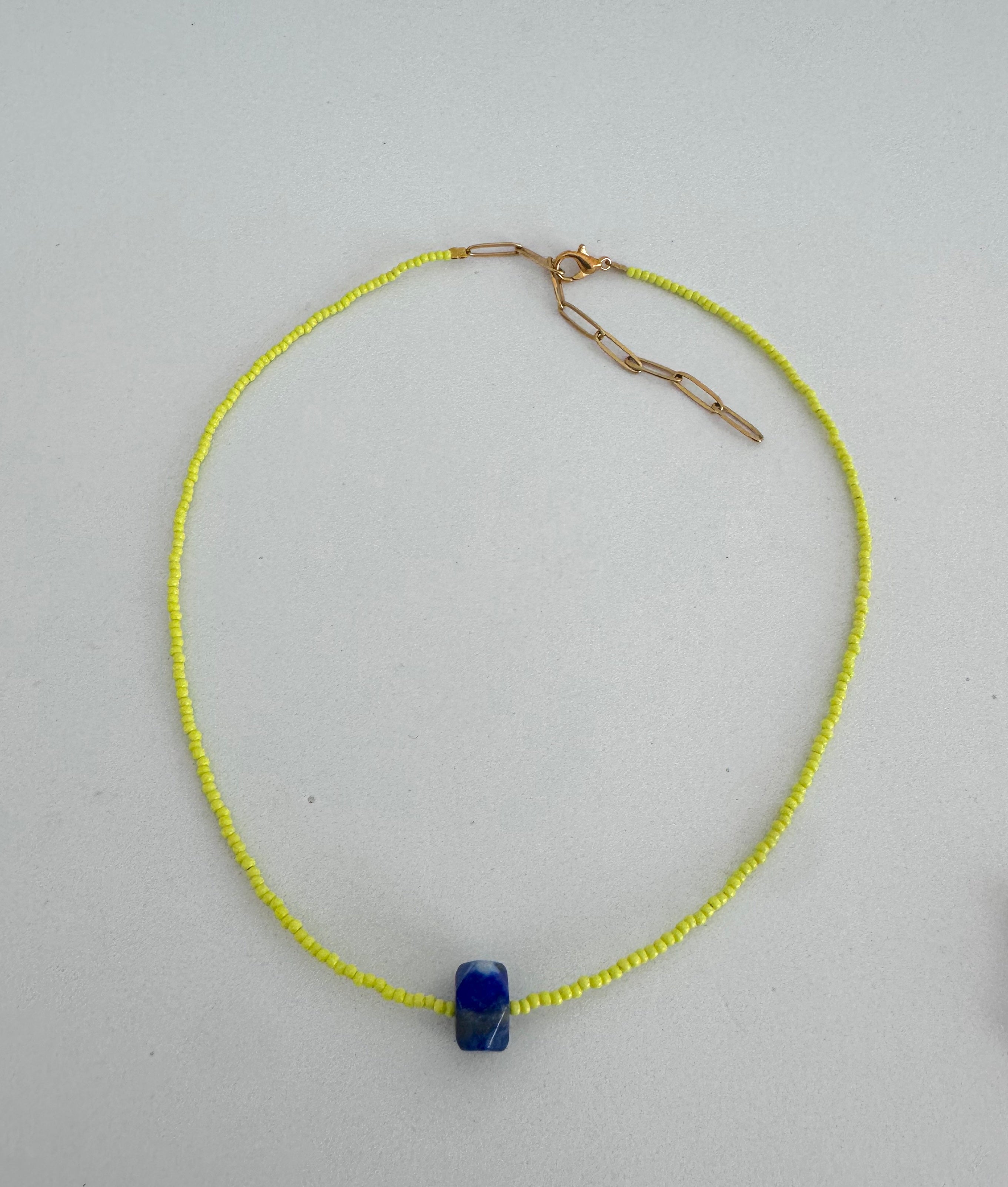 Beaded Necklace - Lapis Lazuli