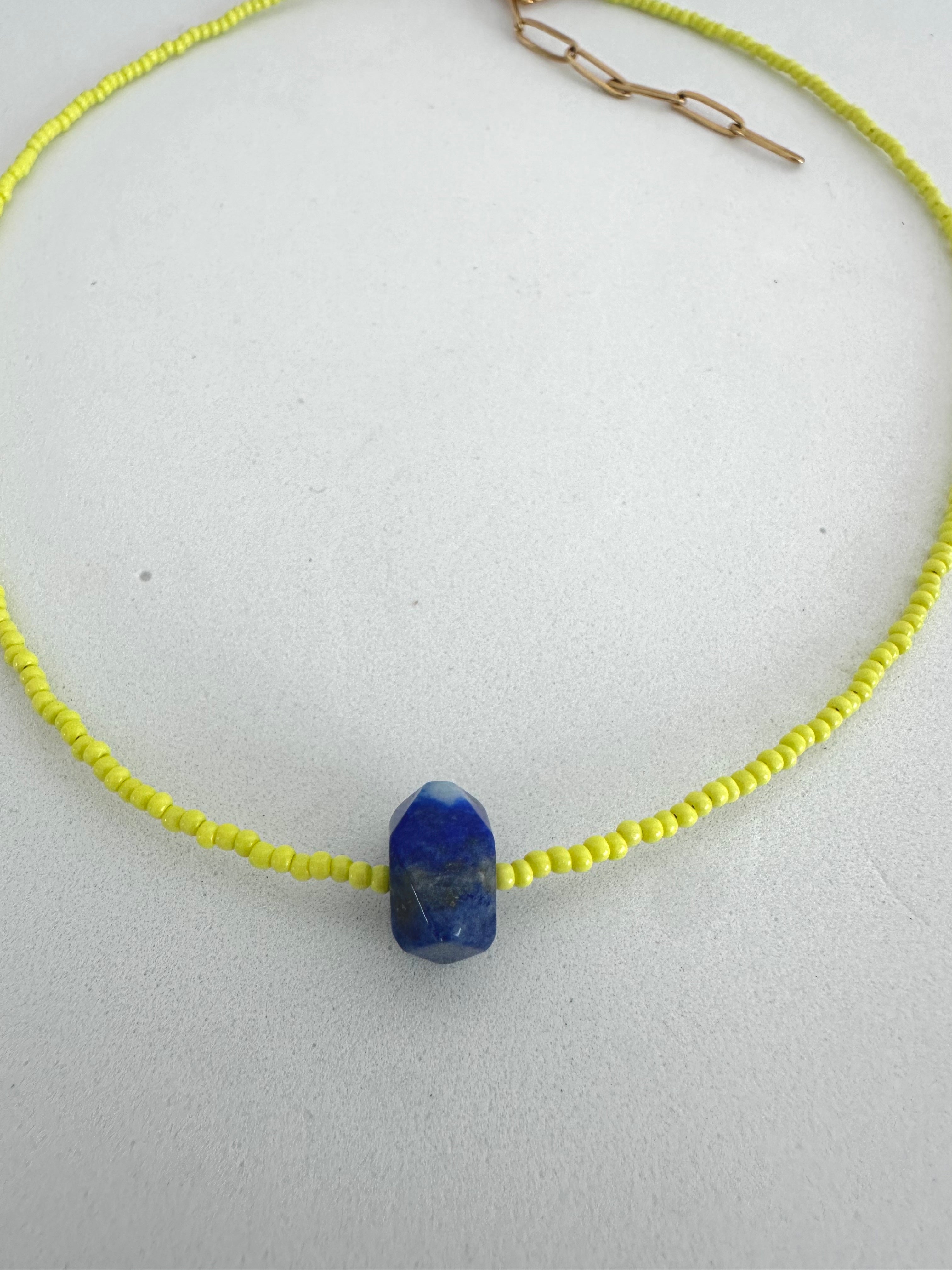 Beaded Necklace - Lapis Lazuli