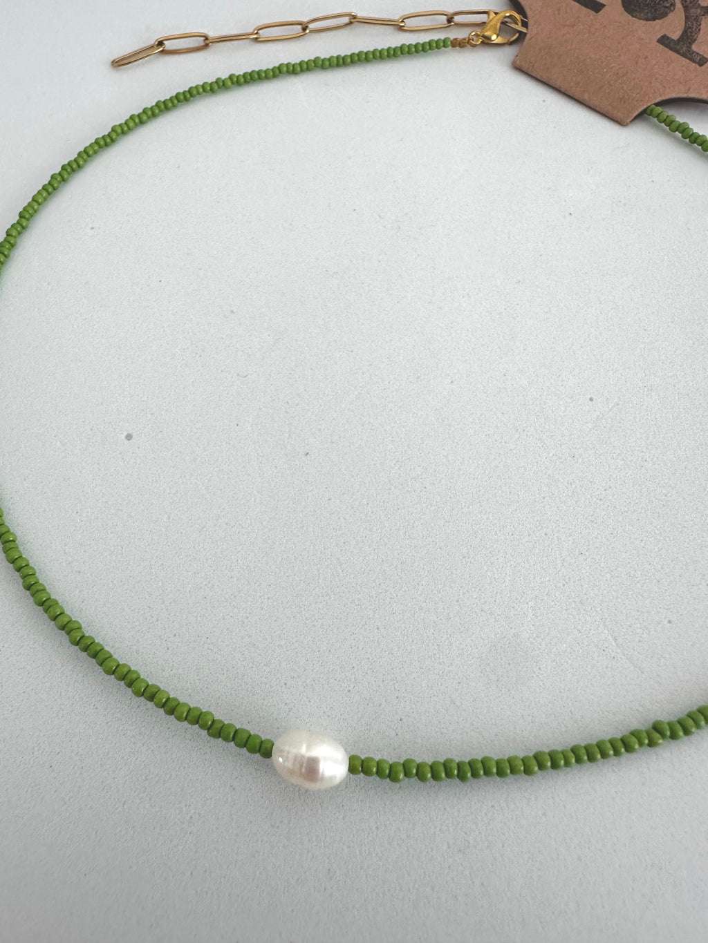 Beaded Necklace - Pearl