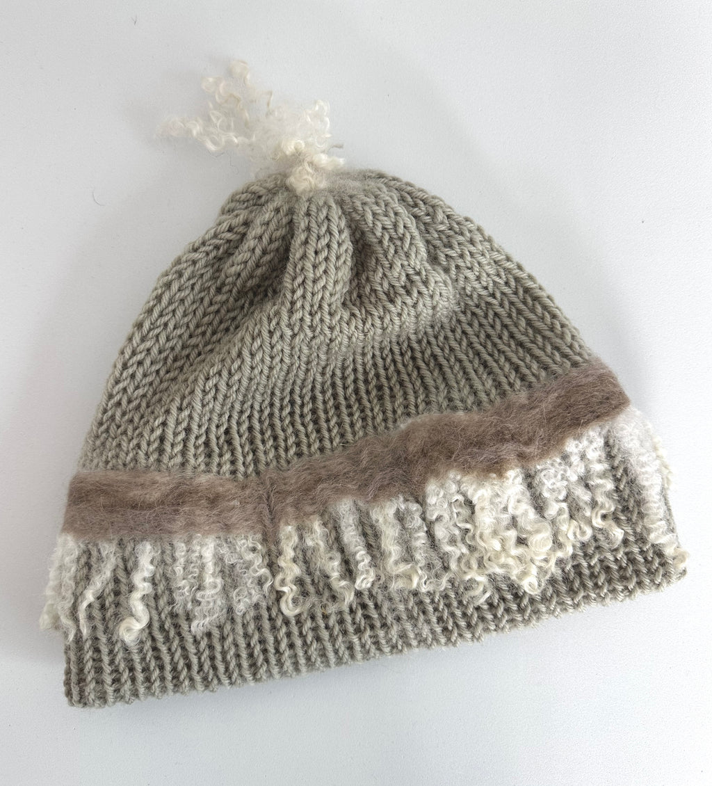 Knitted beanie #1 - made in Waiuku