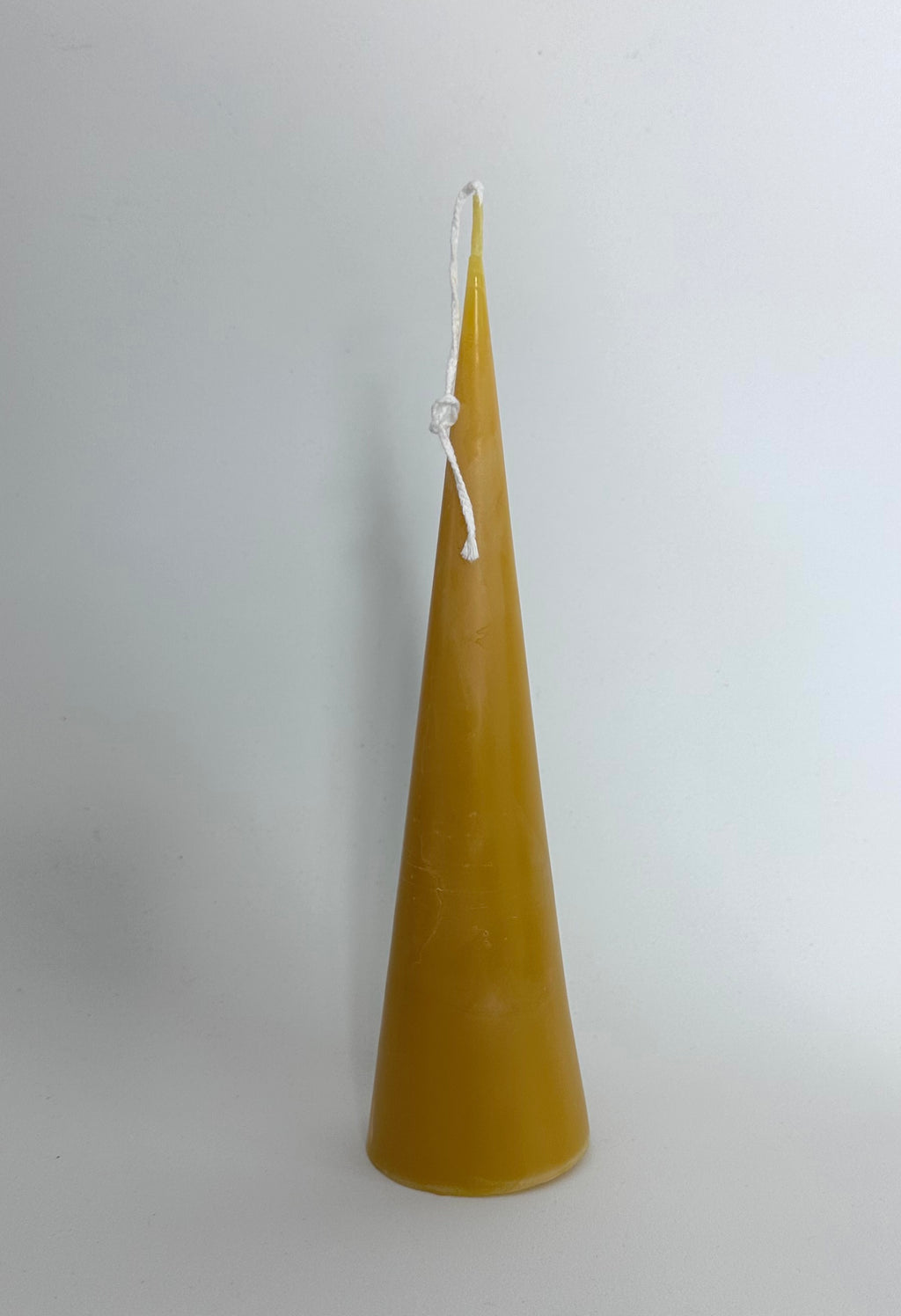 Beeswax Cone Candle - made in Waiuku